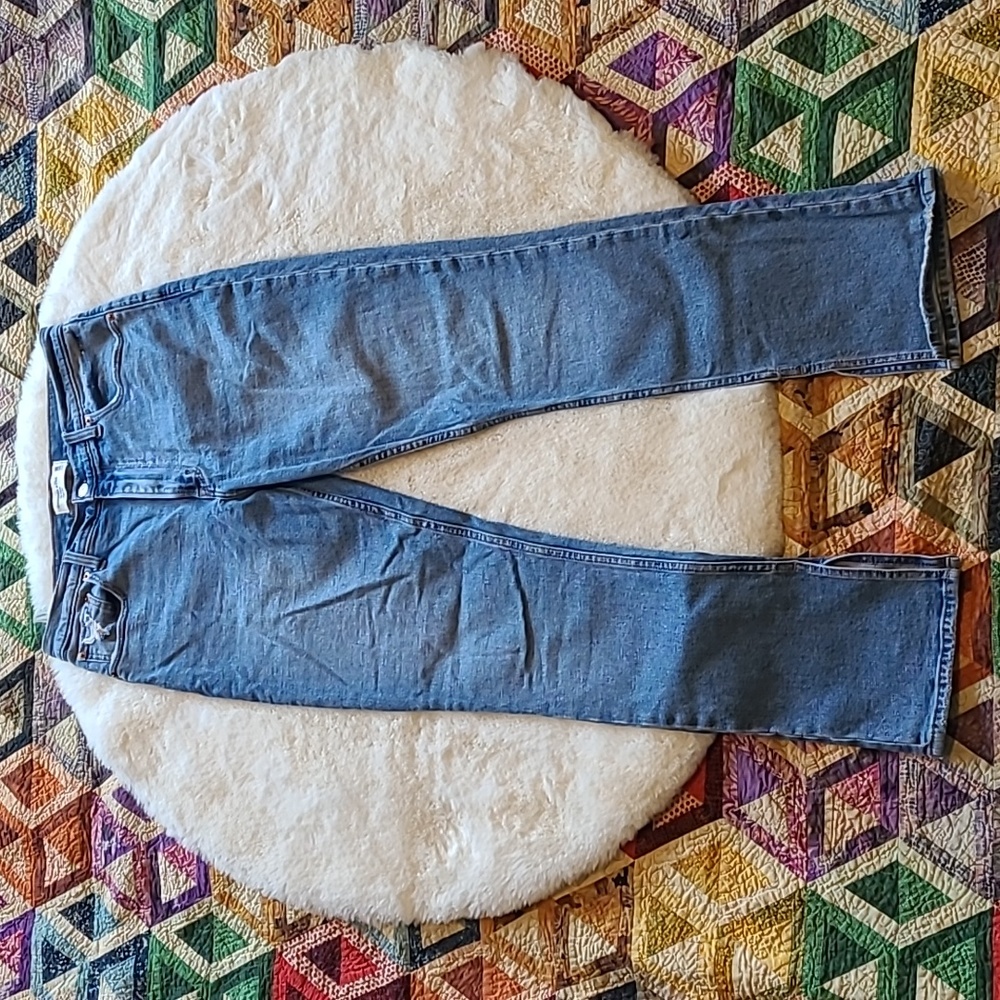 Abercrombie & Fitch The Skinny High Rise Denim Blue Jeans Size 10